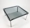 Coffee Table in Smoked Glass with Chrome Tubular, 1970s 6