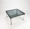 Coffee Table in Smoked Glass with Chrome Tubular, 1970s 9