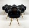 Chaises Daw Noires par Charles & Ray Eames pour Vitra, 2000s, Set de 6 1