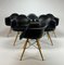 Chaises Daw Noires par Charles & Ray Eames pour Vitra, 2000s, Set de 6 3