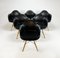 Daw Chairs in Black by Charles & Ray Eames for Vitra, 2000s, Set of 6 9