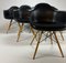 Daw Chairs in Black by Charles & Ray Eames for Vitra, 2000s, Set of 6 8