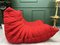 Roset Togo Chaise Longue in Red from Ligne Roset 3