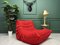 Roset Togo Chaise Longue in Red from Ligne Roset 2