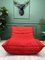 Roset Togo Chaise Longue in Red from Ligne Roset 1