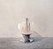 Italian Table Lamp in Chromed Metal and Copper with Dimmable Shaded Glass from Seleova, 1972 1