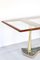 Italian Dining Table in Teak Brass and Marble, 1960s, Image 4