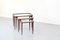 Tables Gigognes en Acajou par Ico Parisi, Italie, 1960s, Set de 3 1