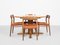 Mid-Century Danish Round Extendable Dining Table in Solid Oak, 1960s 3