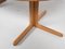 Mid-Century Danish Round Extendable Dining Table in Solid Oak, 1960s 8