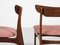 Dänische Mid-Century Stühle aus Teak und Stoff von Schiønning & Elgaard 1960er, 6er Set 8