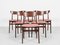 Mid-Century Danish Chairs in Teak and Fabric by Schiønning & Elgaard 1960s, Set of 6, Image 1