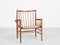 Mid-Century Danish Easy Chair in Oak & Paper Cord by Jørgen Baekmark for FDB Møbler, 1960s, Image 1