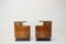 Set Mirror Cabinet and Bedside Tables by Jindřich Halabala, Czechoslovakia 1950s, Set of 3, Image 9