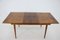 Walnut Extendable Dining Table in Gloss Finish, 1960s 7