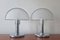 Lampes de Bureau Champignon Mid-Century, Italie, 1970, Set de 2 2