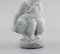 Dänische Figur aus glasiertem Steingut, Leda und der Schwan von Kähler 4