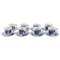 Royal Copenhagen Blue Flower Curved Espresso Cups with Saucers, Set of 16 1