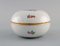 Antique Porcelain Lidded Bowl with Hand-Painted Flowers and Gold Edge from Meissen 4