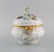 Meissen Porcelain Lidded Tureen With Hand-Painted Flowers and Gold Edge 2