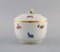 Antique Porcelain Lidded Bowl with Hand-Painted Flowers from Meissen 2