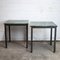 Brass and Green Marble Square Side Tables, 1980s, Set of 2 5