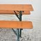 German Beer Hall Table and Benches Vintage Patio A, Set of 3 3