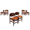 Vintage Rosewood & Plywood Dining Chairs, Set of 6, Image 1