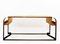 Schreibtisch aus Massivholz und Schmiedeeisen im Stil von Eugène Printz 2