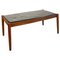 Mid-Century Coffee Table with Schist Top on a Solid Wood Base, Image 1