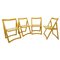 Vintage Wood Folding Chairs, 1970s, Set of 4 1