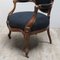 French Armchair with Black Upholstery, 1880s, Image 4