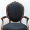 French Armchair with Black Upholstery, 1880s 7