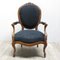 French Armchair with Black Upholstery, 1880s 2