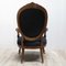 Französischer Sessel mit Schwarzem Bezug, 1880er 8