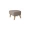 Light Beige and Natural Oak Raf Simons Vidar 3 My Own Chair Footstool from by Lassen 2