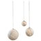 Saturn Hanging Lights Planets by Ludovic Clément d’Armont for Thema, Set of 3 1