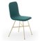 Gold Upholstered Lana Tide Tria Dining Chair by Colé Italia, Image 2