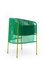 Green Caribe Dining Chair by Sebastian Herkner, Set of 2 5