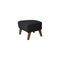 Dark Grey Smoked Oak Rafsimonsvidar3 My Own Chair Footstool from By Lassen, Set of 2, Image 3