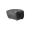 Anthracite Natural Oak Sheepskin the Tired Man Footstool from By Lassen 2