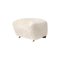 Off White Smoked Oak Sheepskin the Tired Man Footstool from By Lassen 2