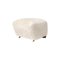 Off White Smoked Oak Sheepskin the Tired Man Footstool from By Lassen, Image 2