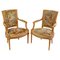 Sycamore Wood Cabriolet Armchairs in the Louis Xvi Style, Set of 2 1