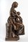 Braune patinierte The Mother Skulptur aus Bronze von Paul Dubois 6