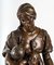 Braune patinierte The Mother Skulptur aus Bronze von Paul Dubois 2