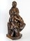 Braune patinierte The Mother Skulptur aus Bronze von Paul Dubois 4
