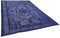 Vintage Blue Over Dyed Rug, Image 1