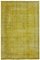 Vintage Yellow Over Dyed Rug, Image 1