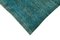 Vintage Turquoise Over Dyed Rug, Image 4